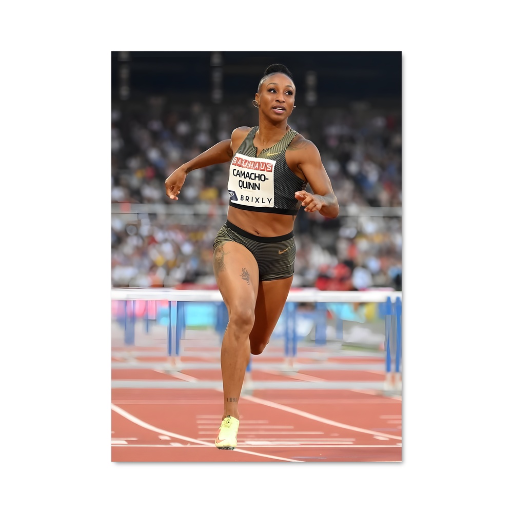 Poster Jasmine Camacho-quinn – affiche Athlétisme